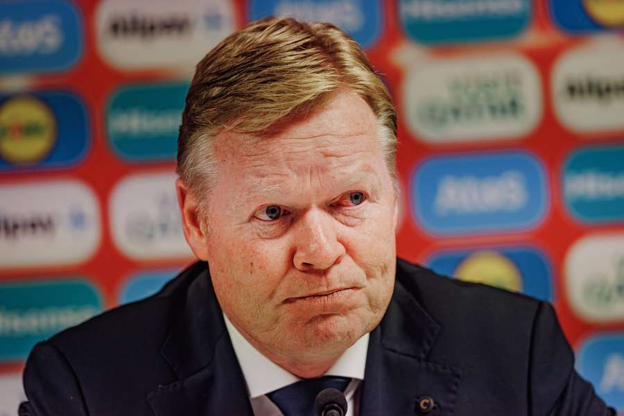 Ronald Koeman verklapte vorige maand al per ongeluk het affiche Duitsland-Nederland op een persconferentie