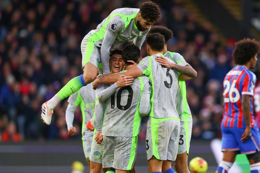 Manchester City feiert einen verdienten Auswärtssieg. Manchester City feiert einen verdienten Auswärtssieg.