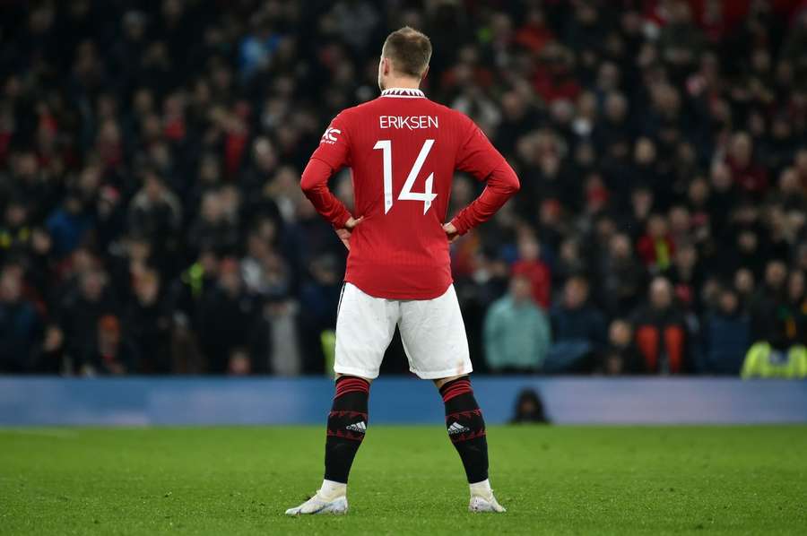 Det er indtil videre blevet til 31 optrædener for Manchester United for Christian Eriksen. Her har danskeren nettet to gange. 