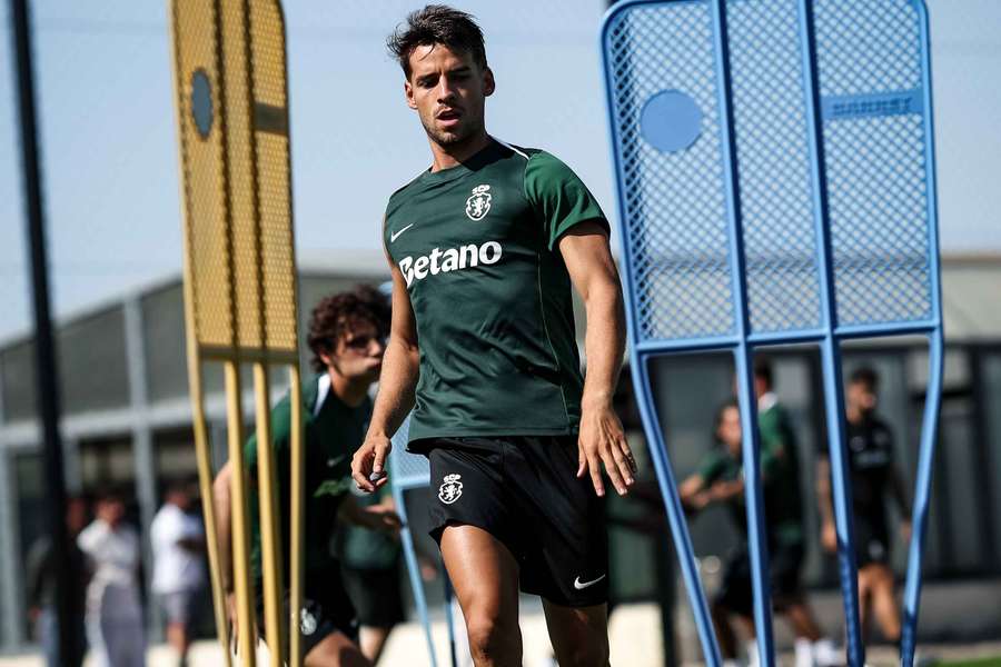 Daniel Bragança no treino do Sporting Daniel Bragança no treino do Sporting