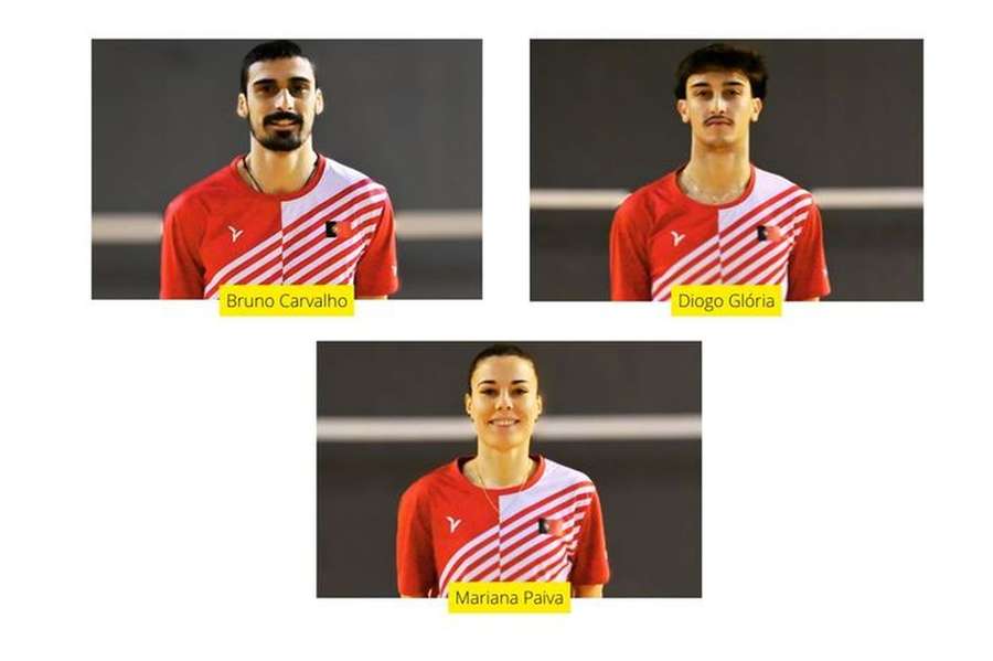 Bruno Carvalho e Diogo Glória nas meias-finais do Costa Rica Future de badminton