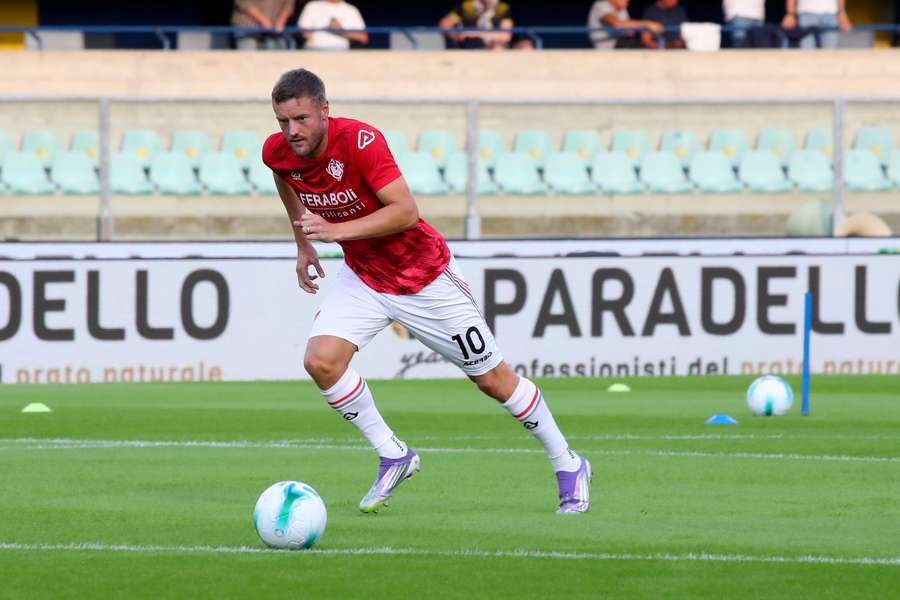 Vardy in training with Cremonese