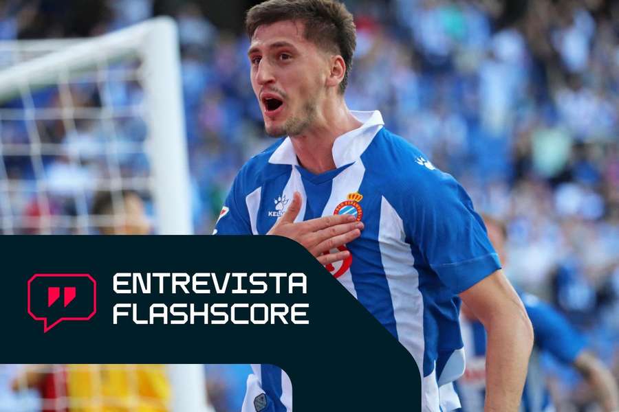 Kumbulla con la camiseta del Espanyol