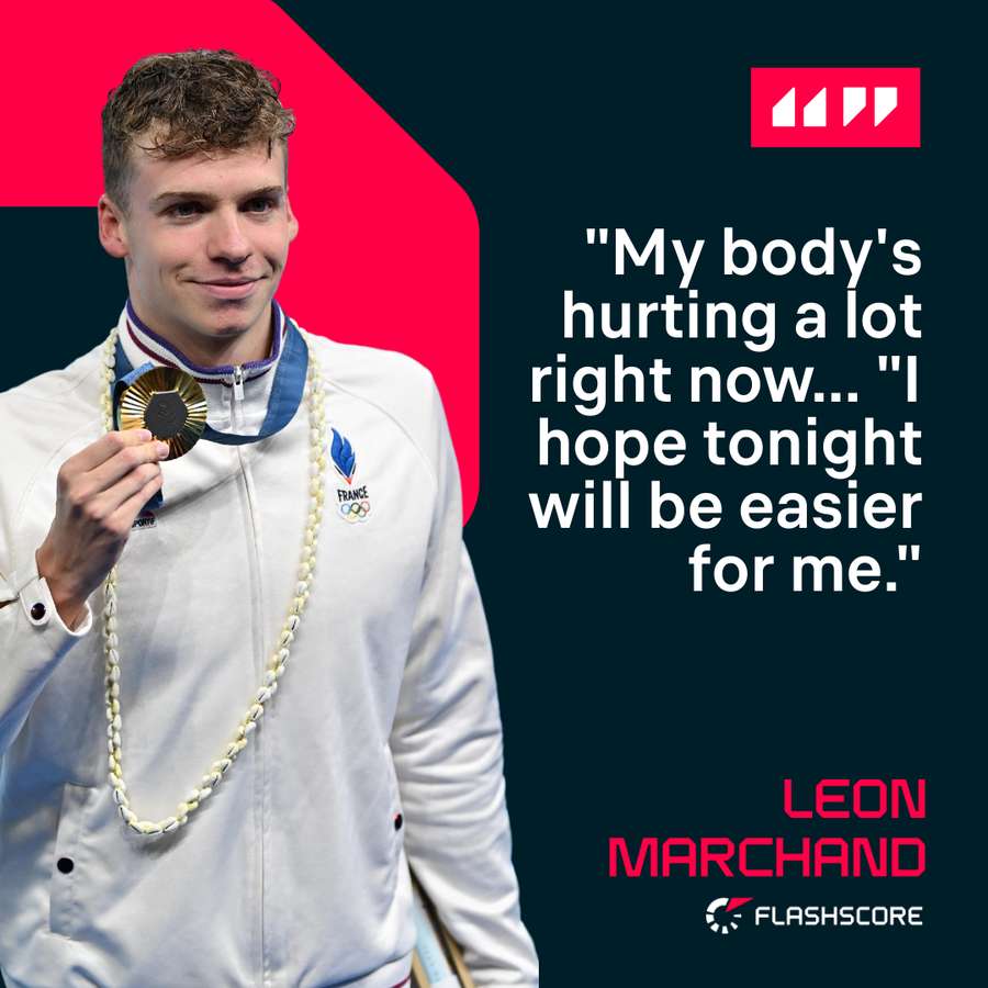 Leon Marchand speaking ahead of the 200m individual medley semi-finals tonight