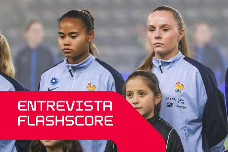 Alice Sombath e Lou Bogaert, jogadoras da seleção francesa