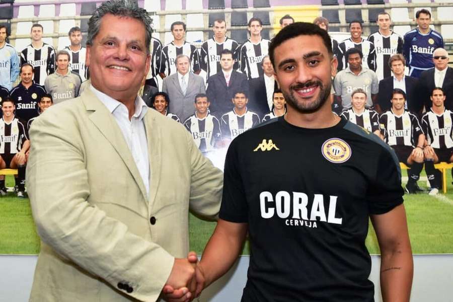 Mootaz Nourani com o presidente Rui Alves