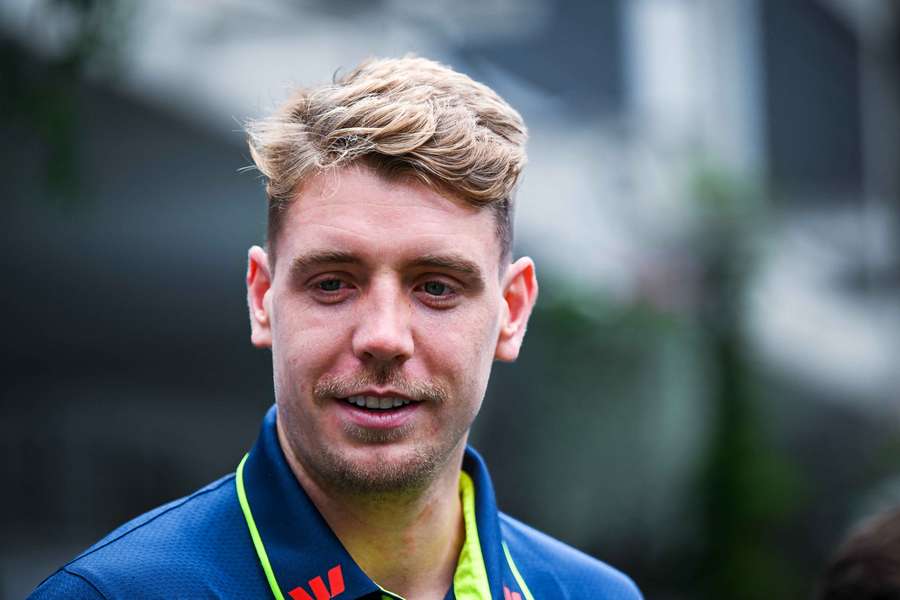 Cameron Green speaks to reporters in Adelaide on Monday. Cameron Green speaks to reporters in Adelaide on Monday.