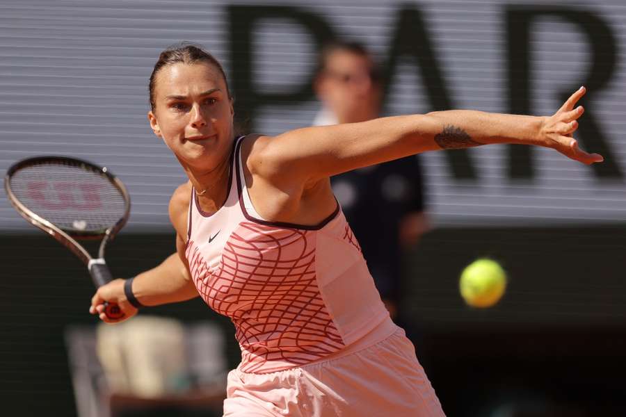 Aryna Sabalenka en Roland Garros 