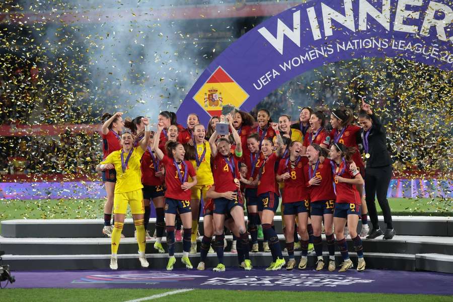 Die spanische Nationalmannschaft hatte am Mittwoch die Women's Nations League gewonnen.