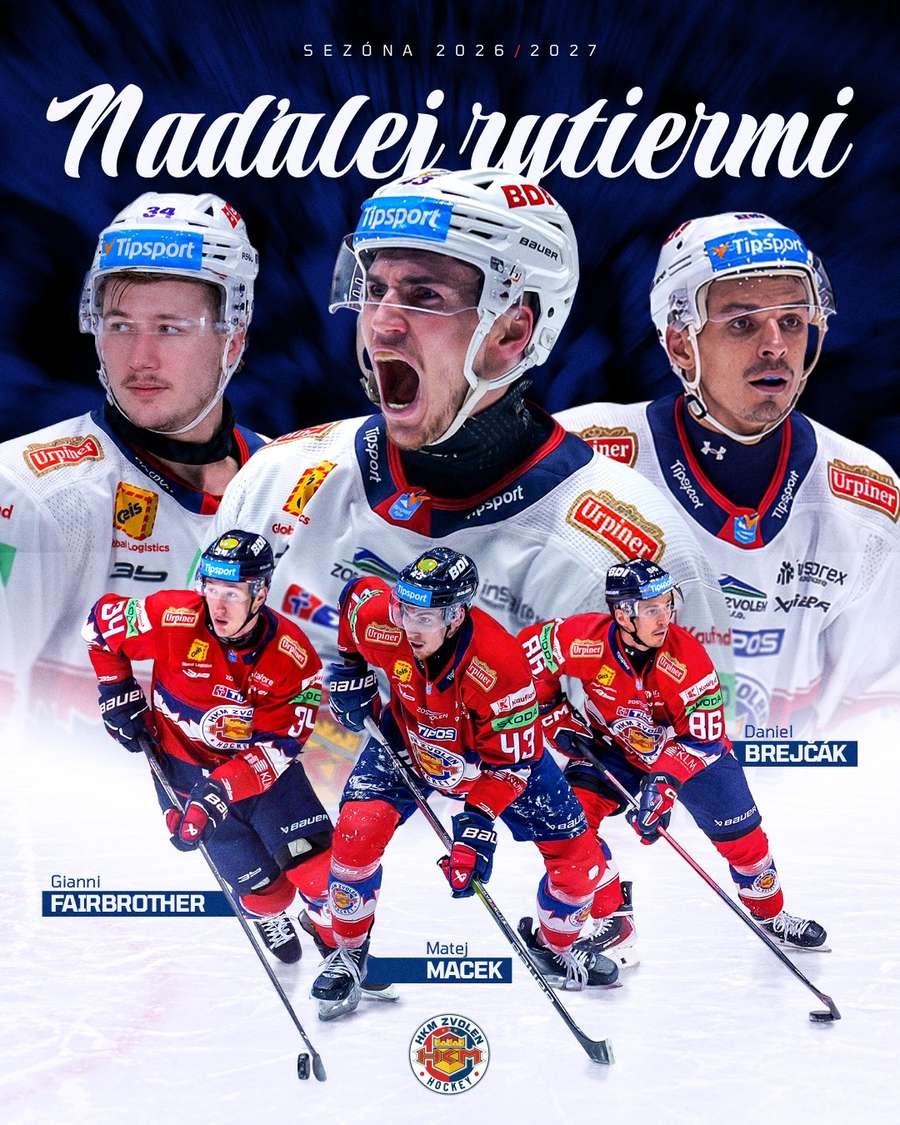 Zvolen si poistil trio hokejistov.