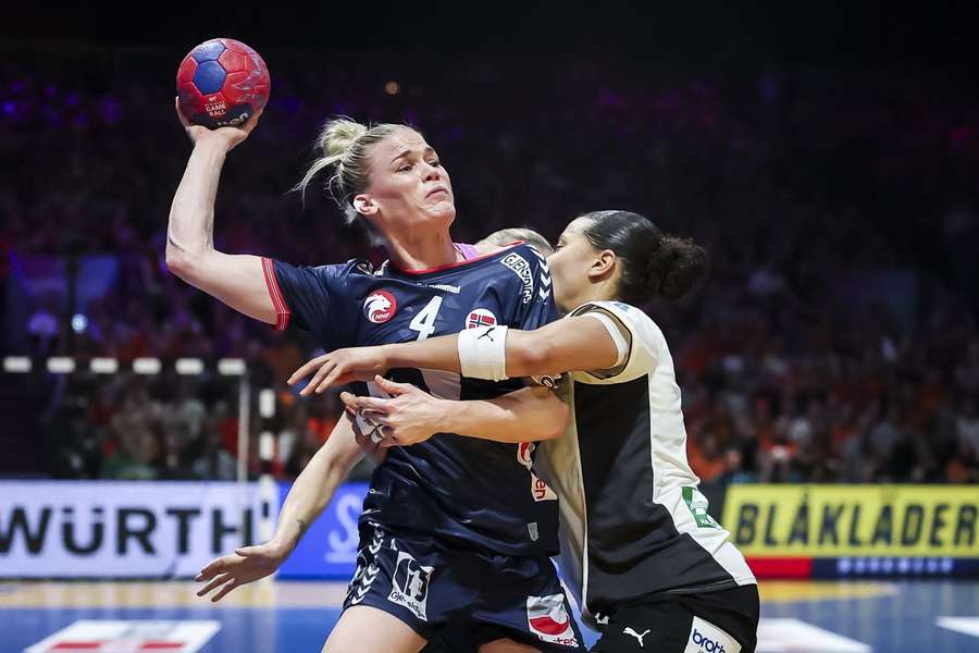 Veronica Kristiansen in action during the World Handball Championship final between Norway and Germany last year Veronica Kristiansen in action during the World Handball Championship final between Norway and Germany last year