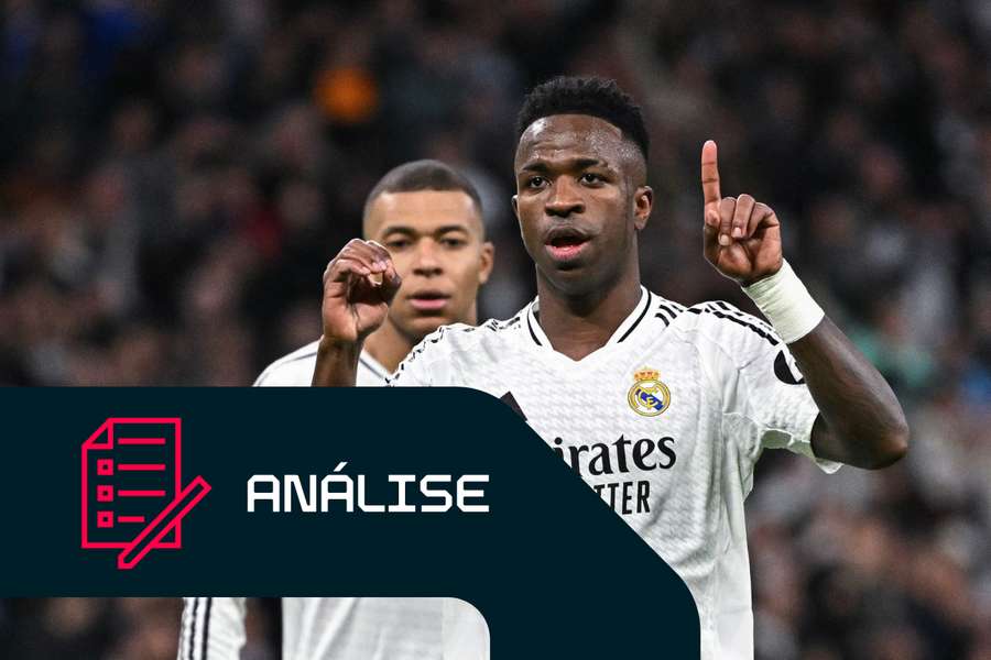 Vinícius continua a ser uma clara vantagem para o Real Madrid.