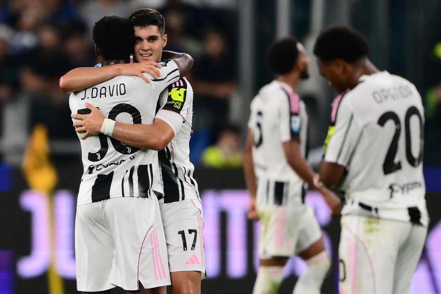David e Adzic durante il match contro l'Inter