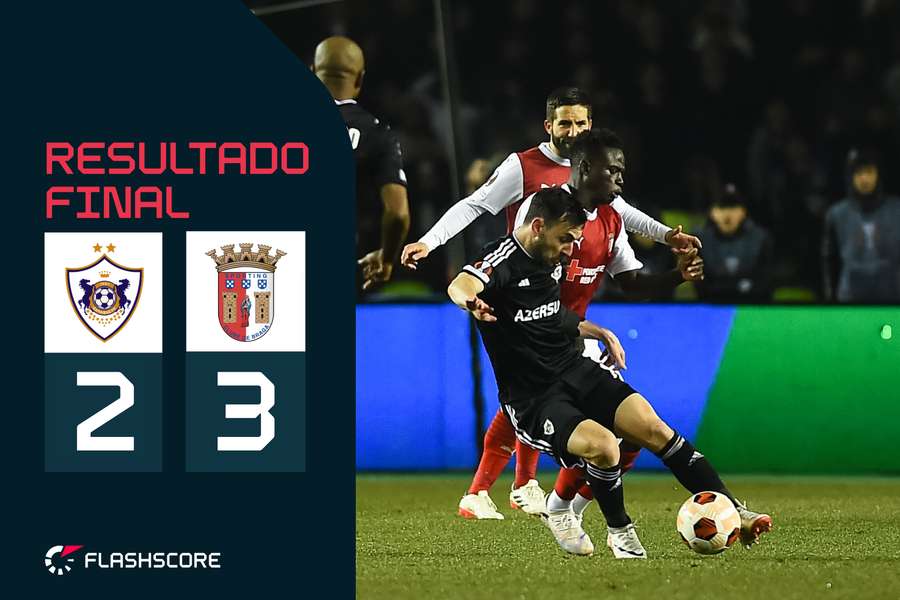 No lado errado da história: SC Braga eliminado pelo Qarabag (3-2)
