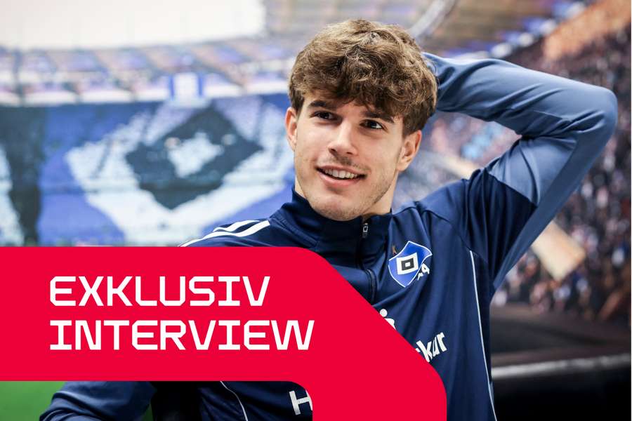 Luka Vuskovic spricht während eines Interviews