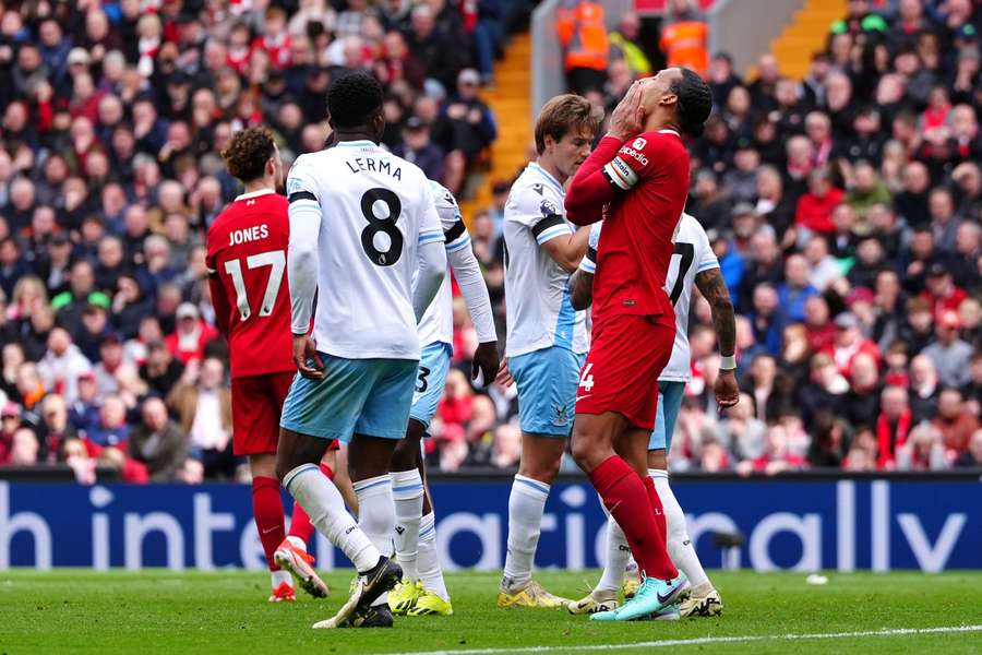 O Liverpool não conseguiu marcar contra o Crystal Palace