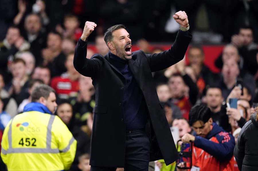 Manchester United interim manager Ruud van Nistelrooy during the Carabao Cup fourth round match