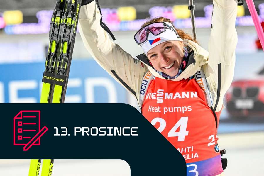 Markéta Davidová vyjede do sprintu SP v Hochfilzenu v červeném trikotu.