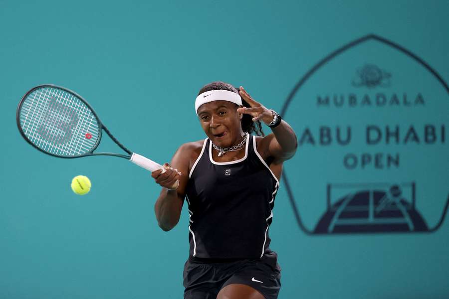 Hailey Baptiste in action in Abu Dhabi.
