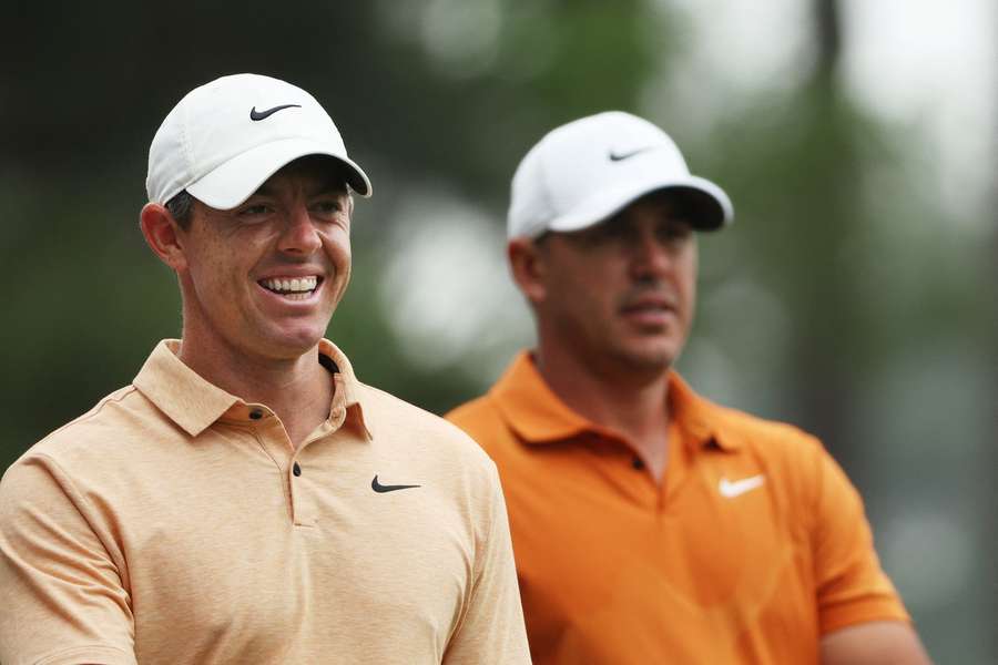 McIlroy (l) en Koepka (r) zijn niet de allergrootste vrienden