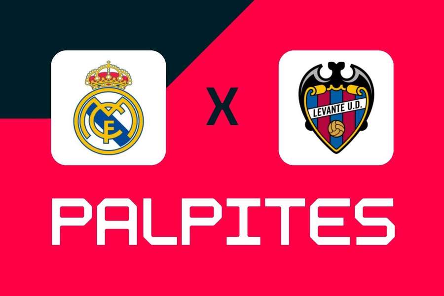 Real Madrid x Levante ocorre neste sábado (17) no Santiago Bernabéu. 