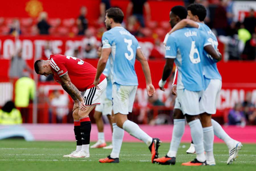 Le derby mancunien dimanche. Le derby mancunien dimanche.