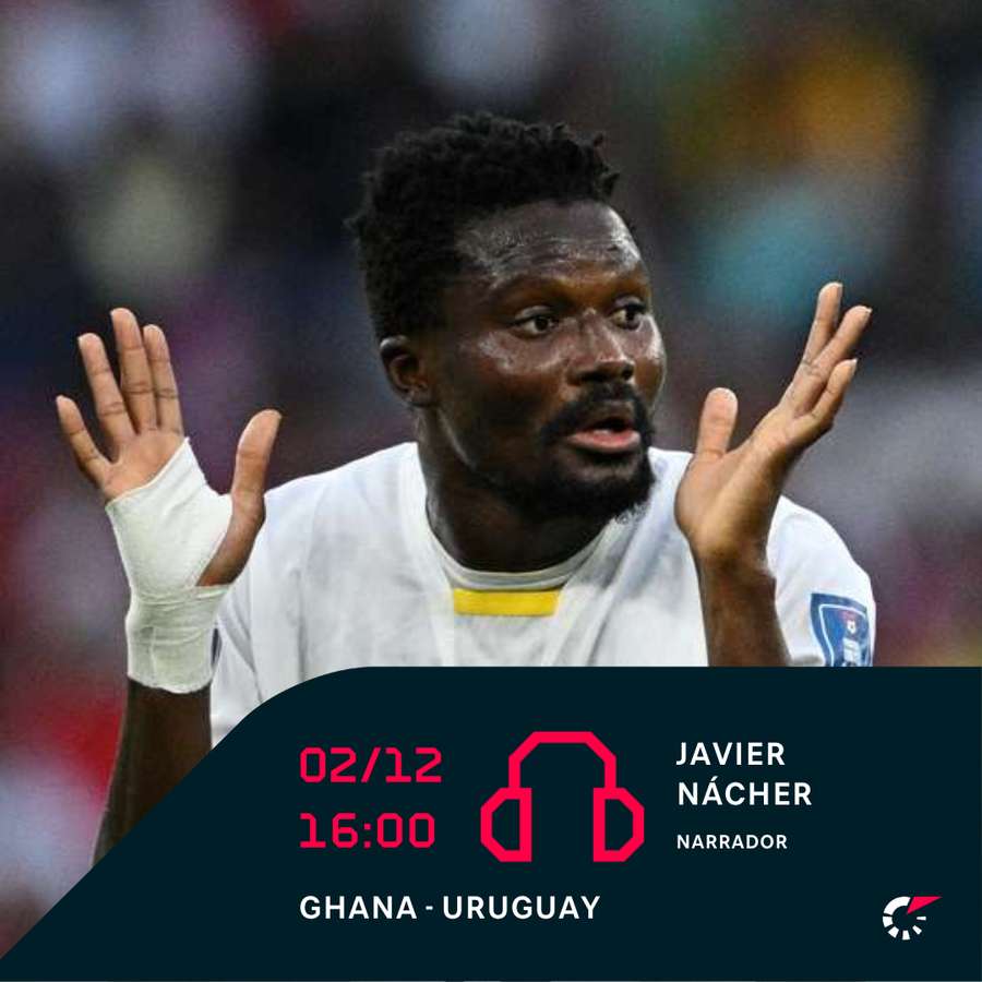 Audio comentarios en el Ghana-Uruguay