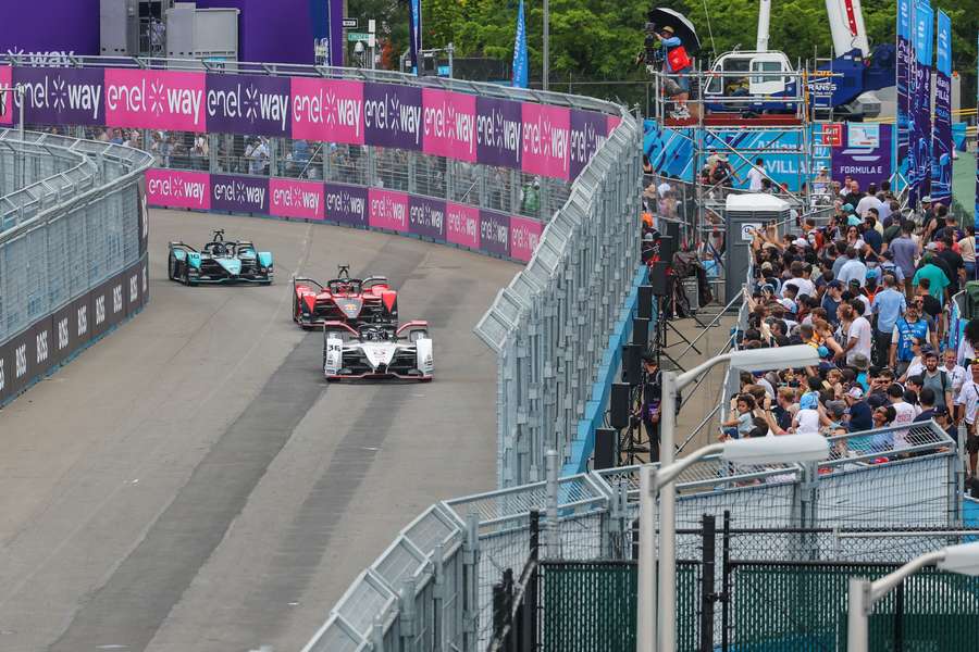 Action from Formula E in 2022