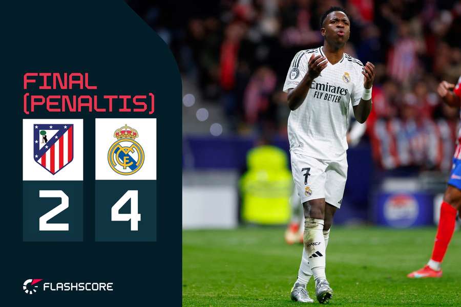 Vinícius falló un penalti en la segunda parte, pero en la tanda ganó el Madrid