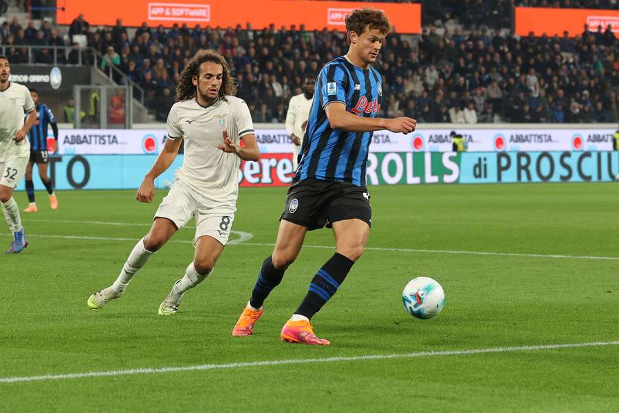 Giorgio Scalvini in campo contro la Lazio