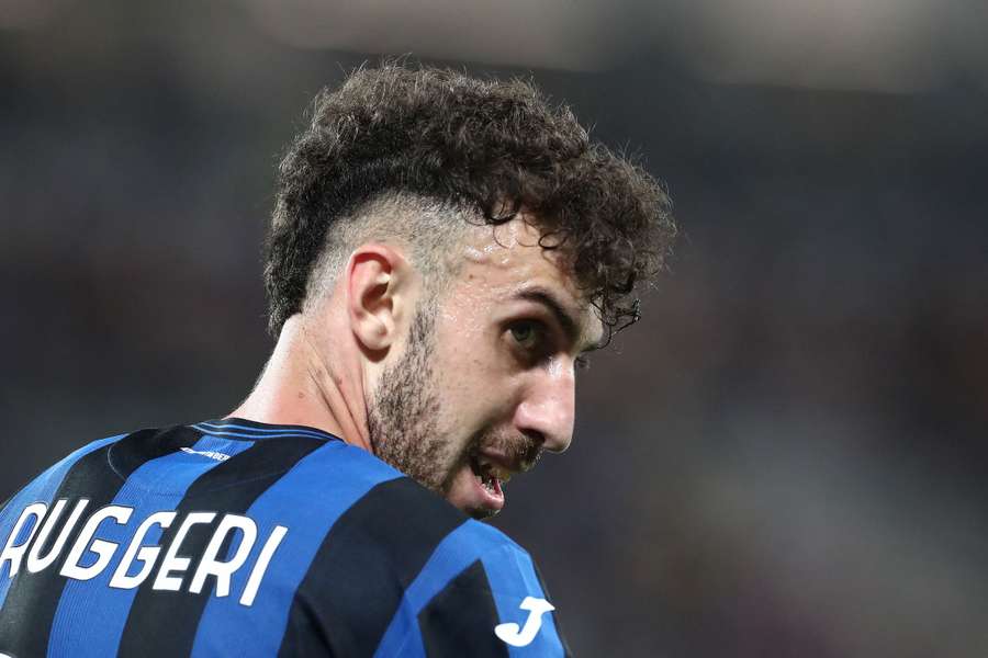 Matteo Ruggeri con la Atalanta