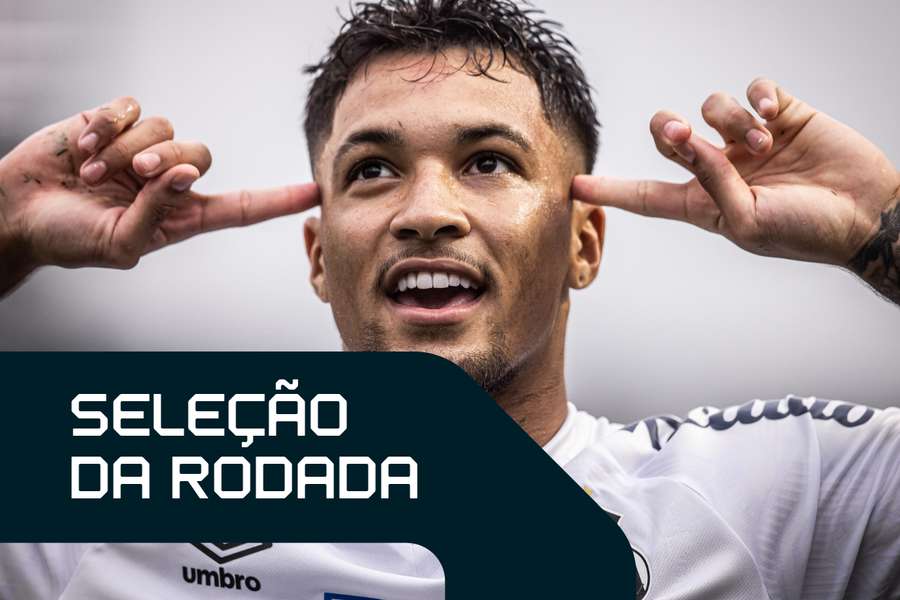 Marcos Leonardo brilhou na goleada do Santos sobre o Vasco