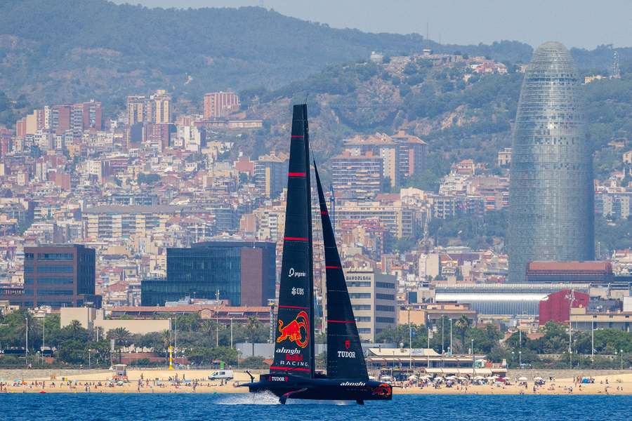 El Alinghi, en Barcelona