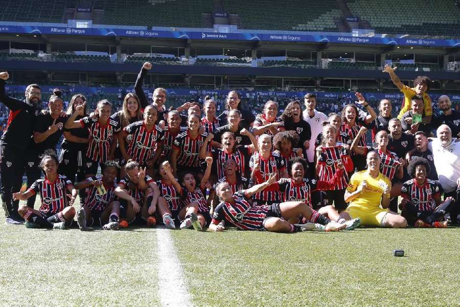Tricolores fizeram a festa dentro do Allianz Parque