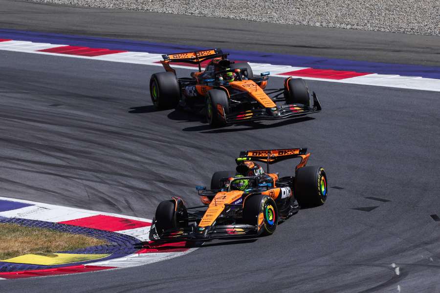 Norris y Piastri, primero y segundo en el Gran Premio de Austria