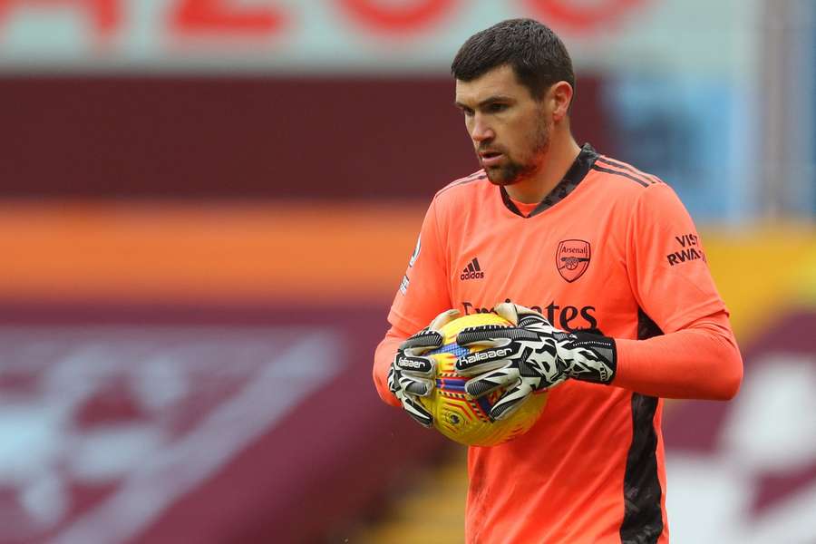 Mathew Ryan in action for Arsenal