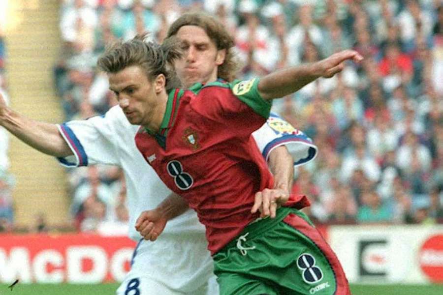 Poborsky e João Pinto no Euro-1996