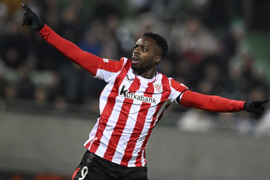 Iñaki Williams fez um dos gols da vitória do Athletic na Liga Europa