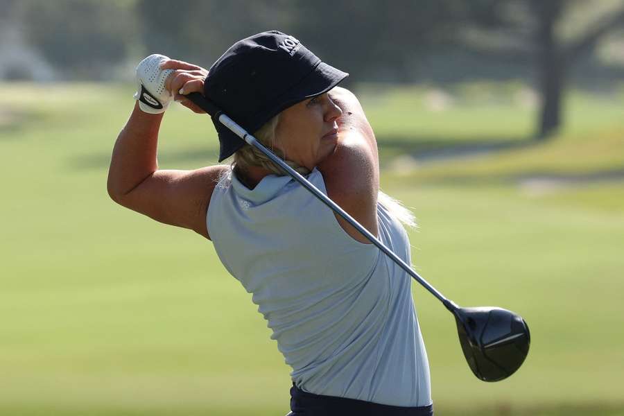 Holmqvist in action at the ShopRite LPGA Classic