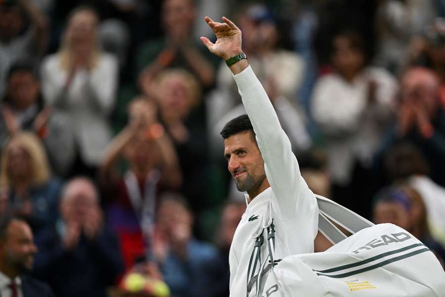 Djokovic bedankt het publiek