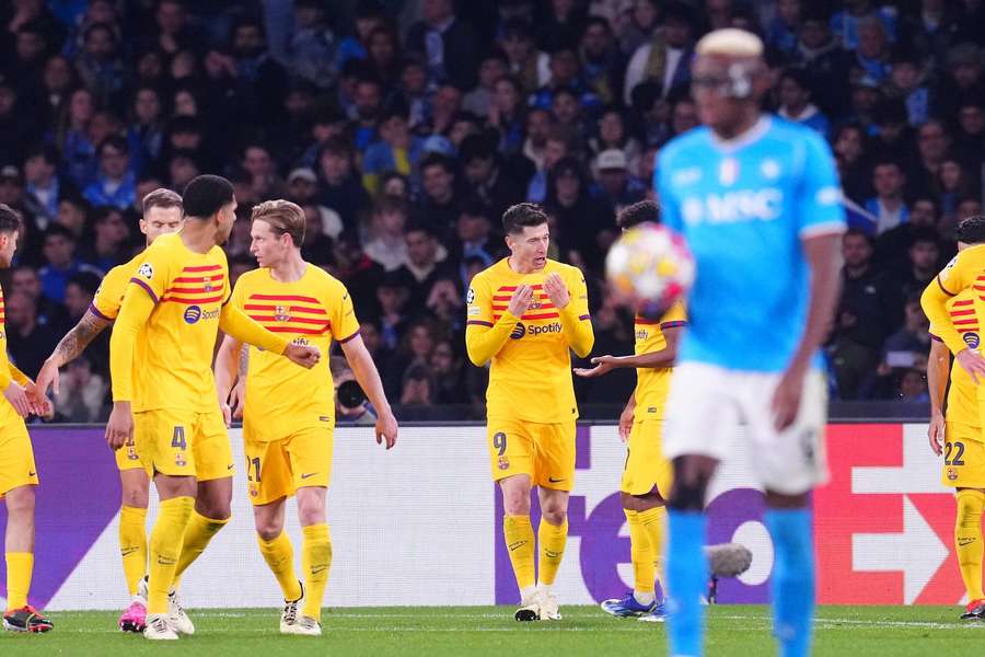 În manșa tur, Barcelona și Napoli au încheiat la egalitate, scor 1-1