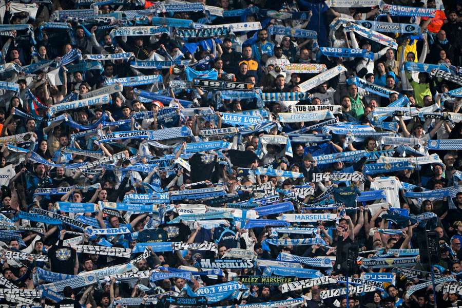 Aficionados del OM el pasado fin de semana.