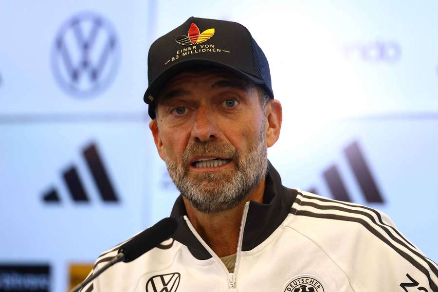 Germany head coach Jurgen Klopp during the press conference 
