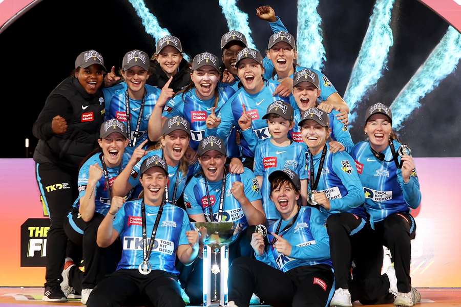 Adelaide Strikers celebrate their first WBBL title