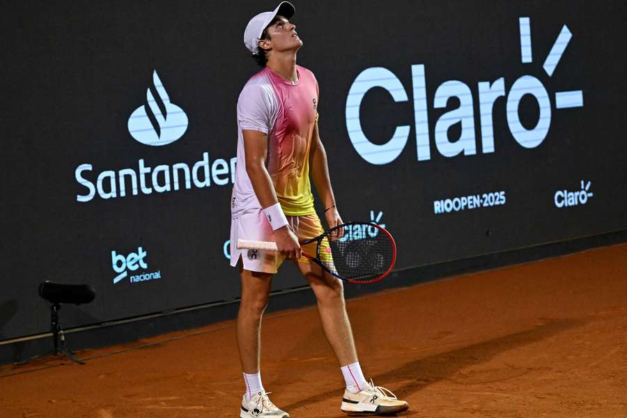 Joao Fonseca, sconsolato a Rio