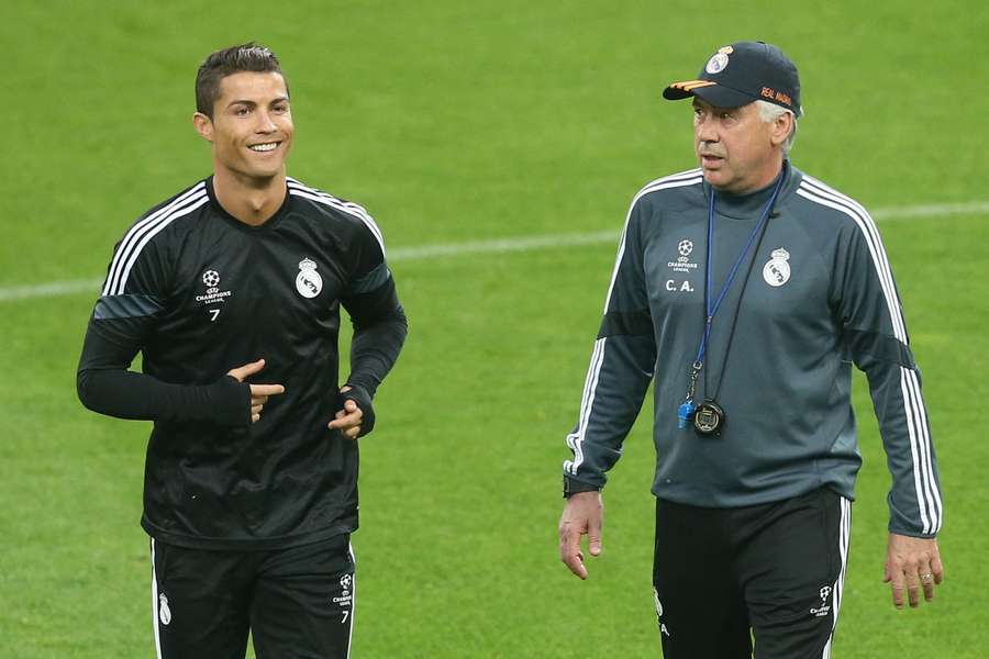Cristiano Ronaldo i Carlo Ancelotti
