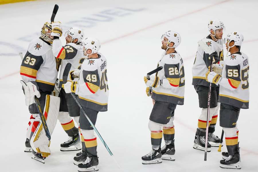 The Golden Knights celebrate