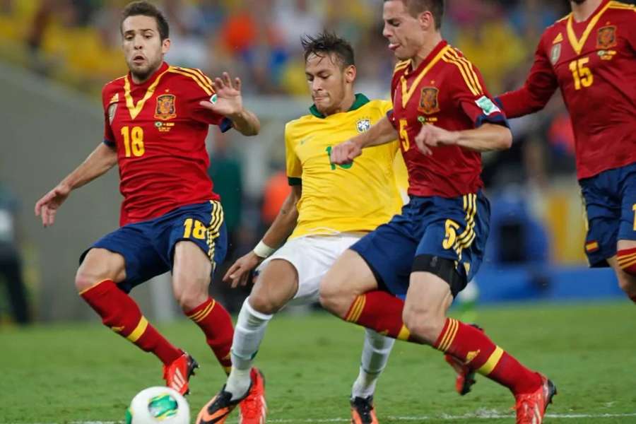 Último jogo entre Brasil e Espanha foi pela Copa das Confederações de 2013