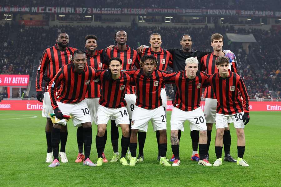 AC Milan celebrate a goal against Juventus