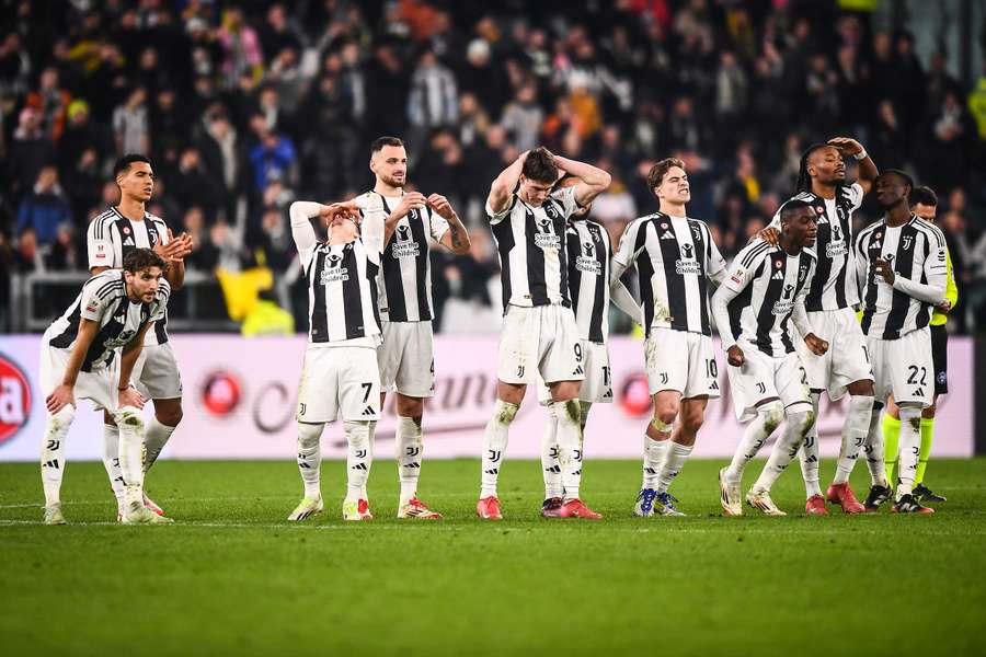 Los jugadores de la Juve decepcionados 